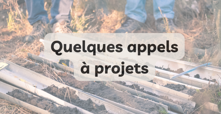 Appels à projets en cours – SRP Sols