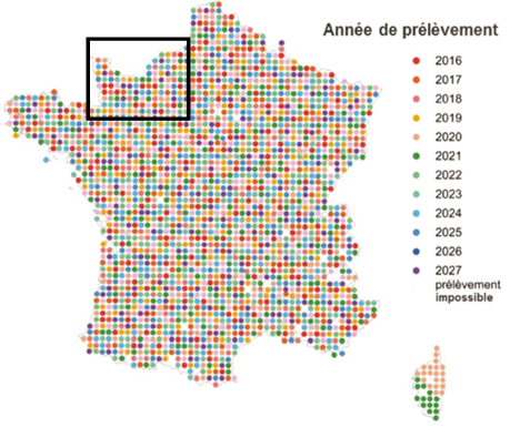 Poster : Le Réseau de mesures de la qualité des sols en Normandie