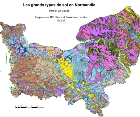 Poster : La cartographie des sols en Normandie