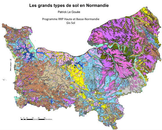 Poster : La cartographie des sols en Normandie