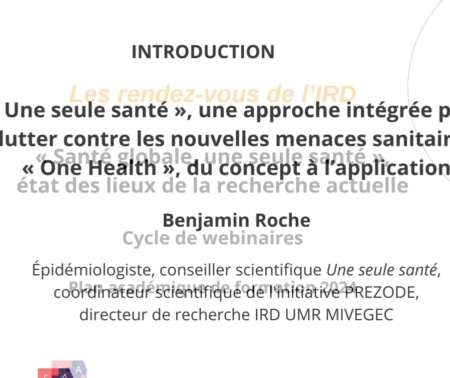 Video de conférence sur le thème « Santé globale, une seule santé; la nature est elle à notre service ?